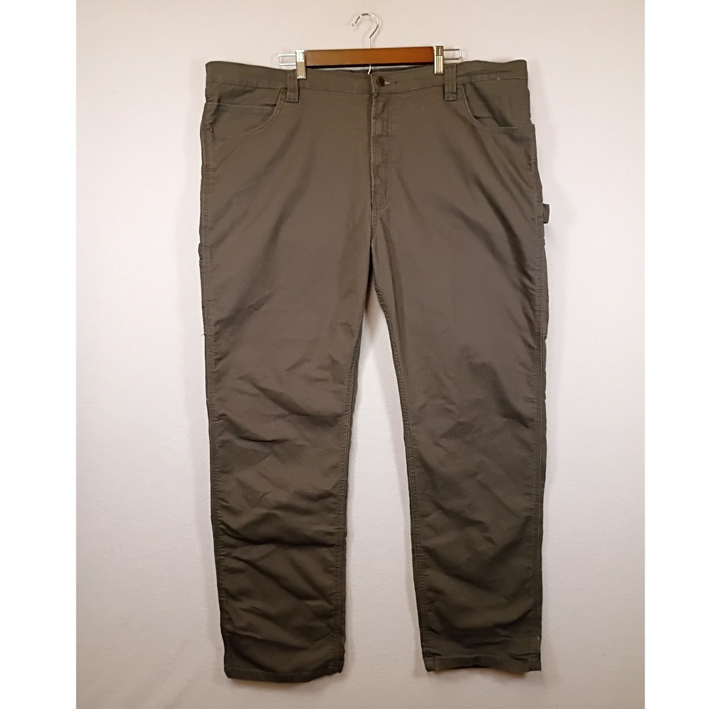 Workwear Rural King Mens 44x32 Olive Green Canvas Carpenter Utility Pants